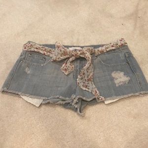 Forever 21 light denim cutoff shorts